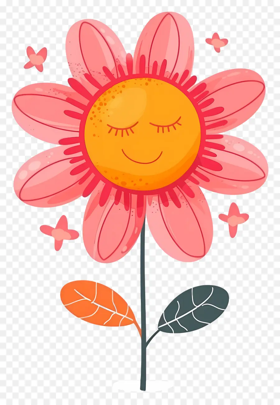 Flor Emoji，Flor Dormida PNG