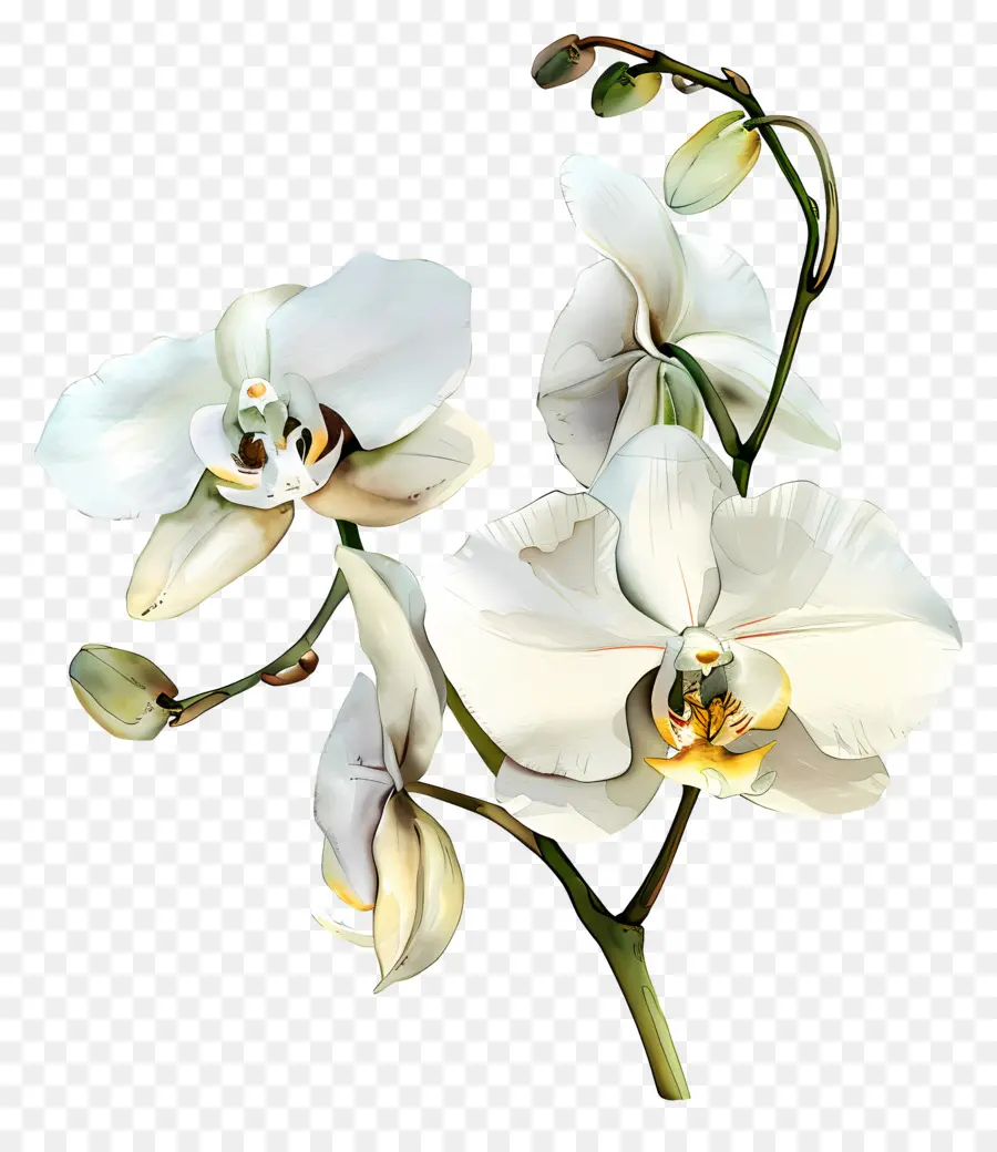 Flor De Orquídea，Orquídea Blanca PNG