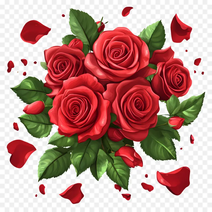 Ramo De Rosas，Rosas Rojas PNG