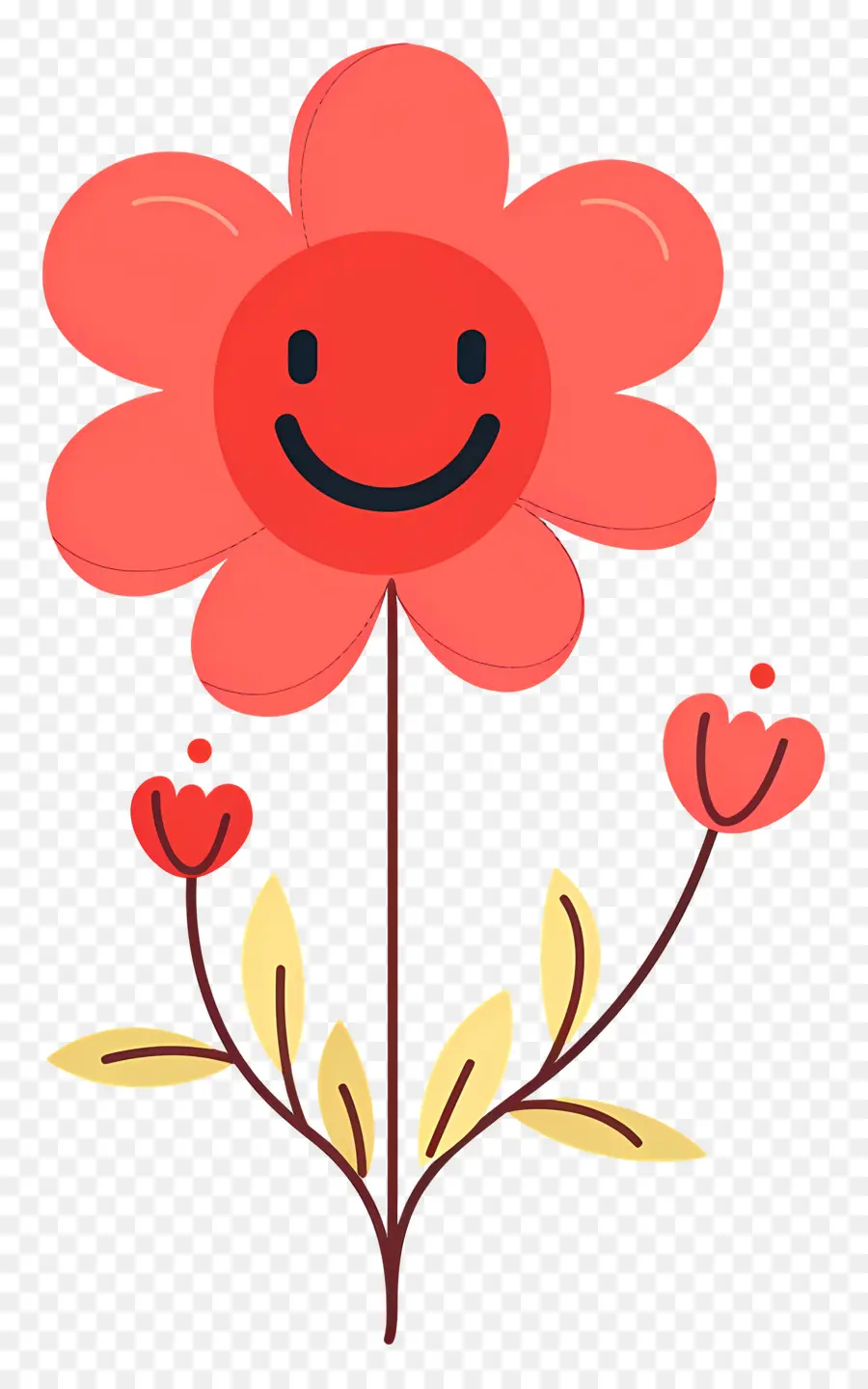 Flor Emoji，Flor Roja PNG