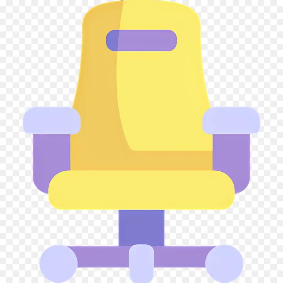 Silla De Juego，Silla De Oficina Amarilla PNG