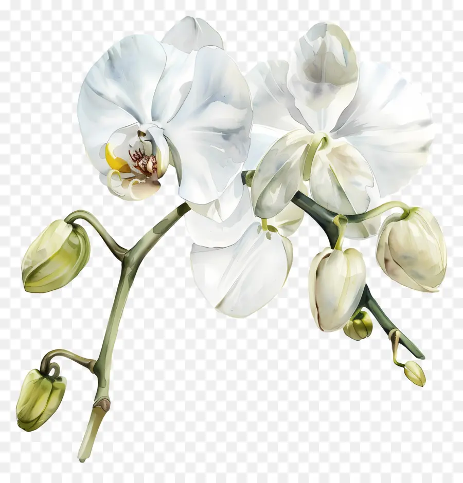 Flor De Orquídea，Orquídea Blanca PNG