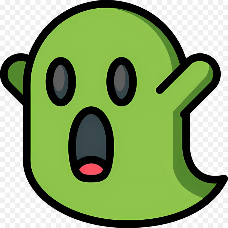 Fantasma De Halloween，Fantasma Verde PNG