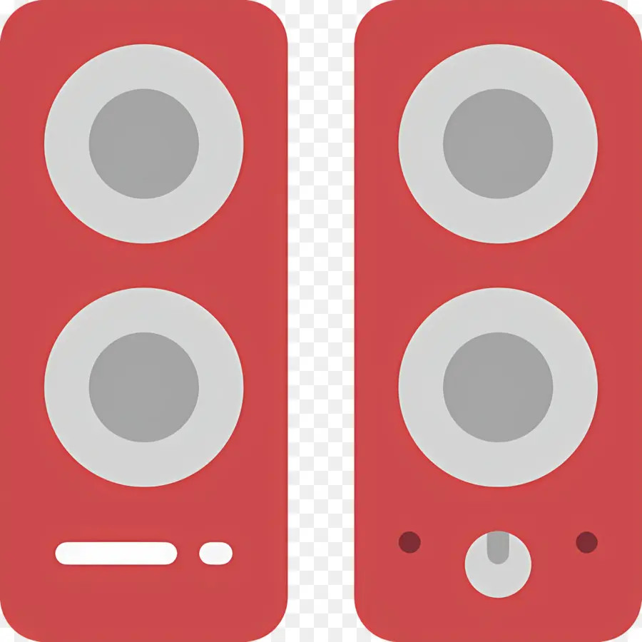 Altavoz De Música，Altavoces Rojos PNG