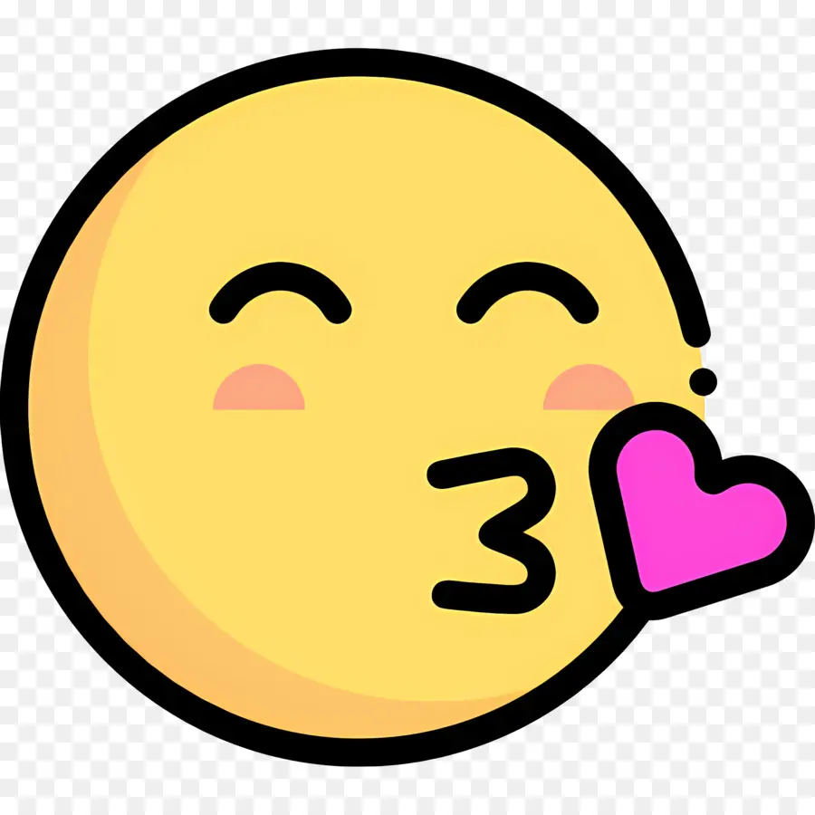 Beso Emoji，Besos Emoji PNG