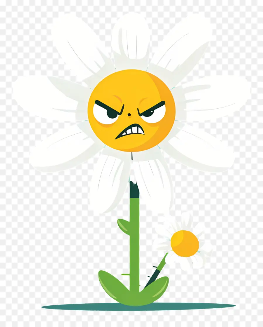 Flor Emoji，Flor Enojada PNG