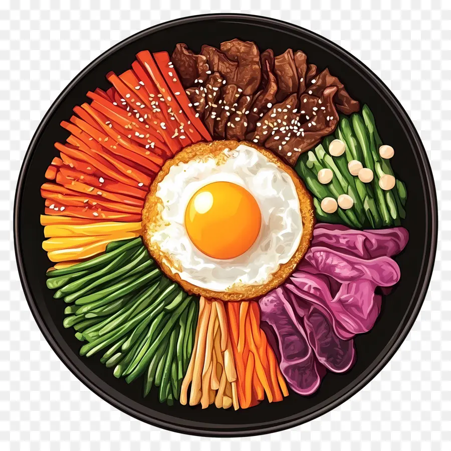 Bimbap Coreano，Bibimbap PNG