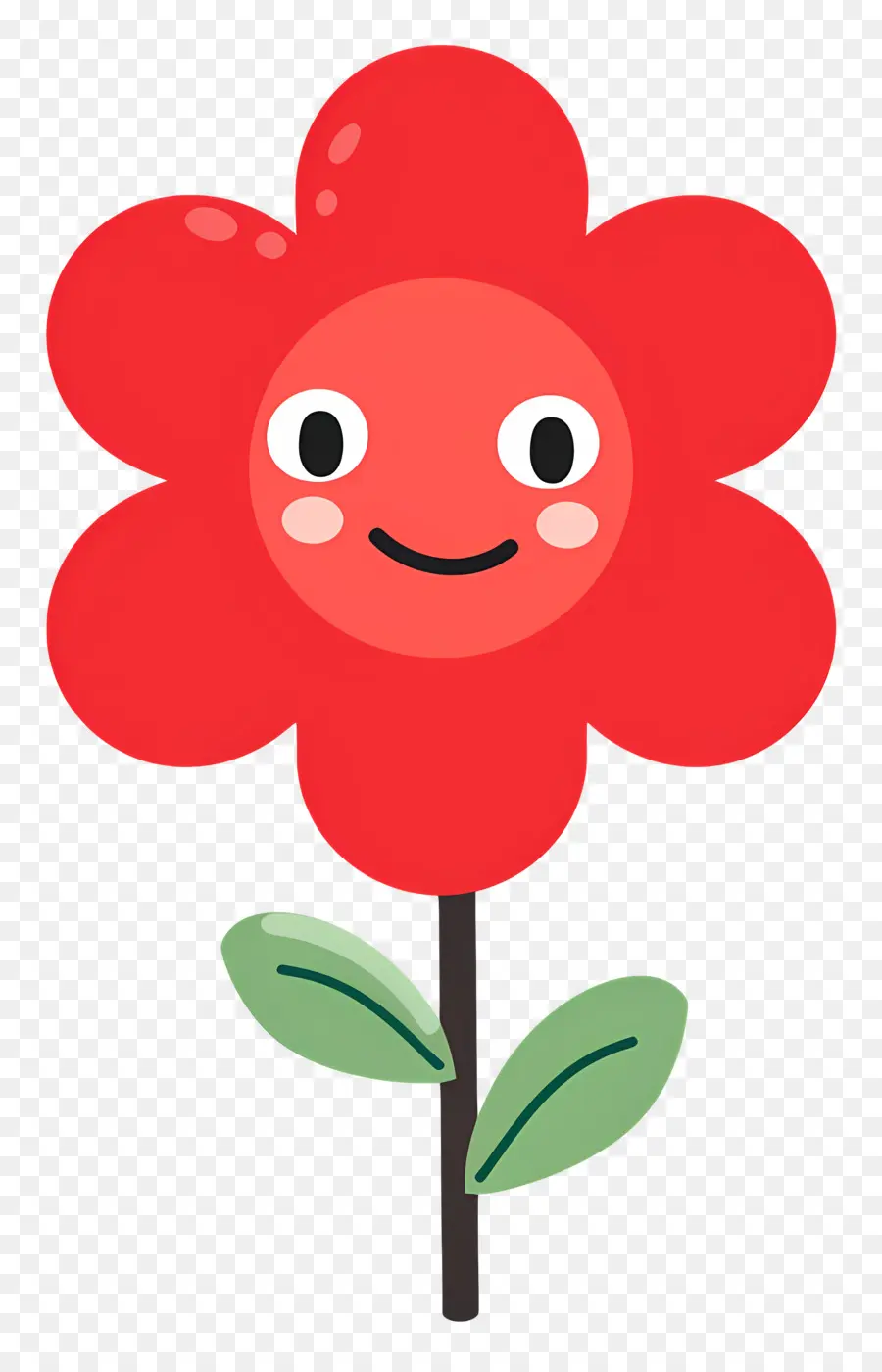 Flor Emoji，Flor Roja PNG