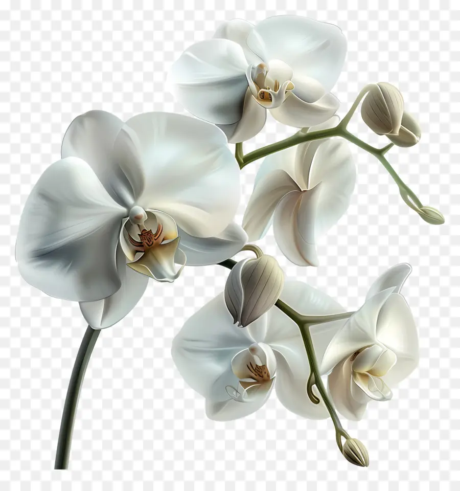 Flor De Orquídea，Orquídea Blanca PNG