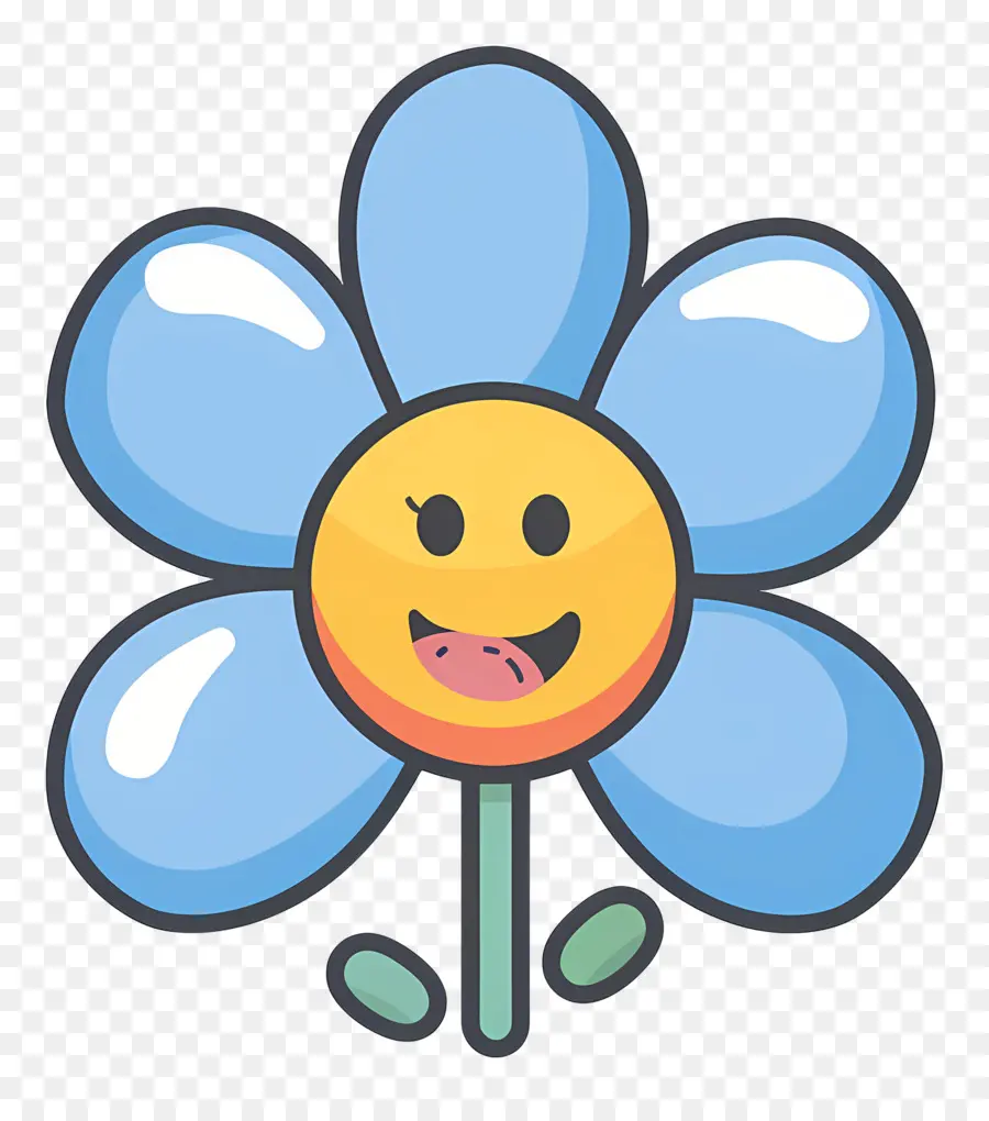 Flor Emoji，Flor Sonriente PNG