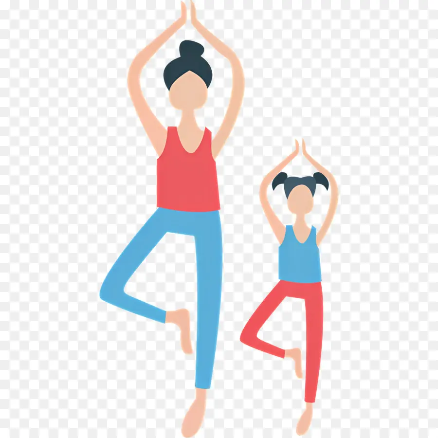 Madre E Hija，Yoga PNG