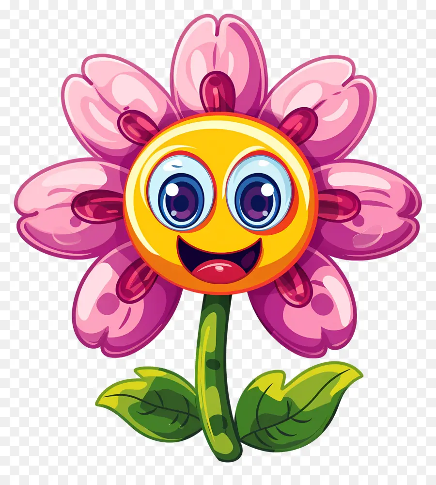 Flor Emoji，Flor Morada PNG