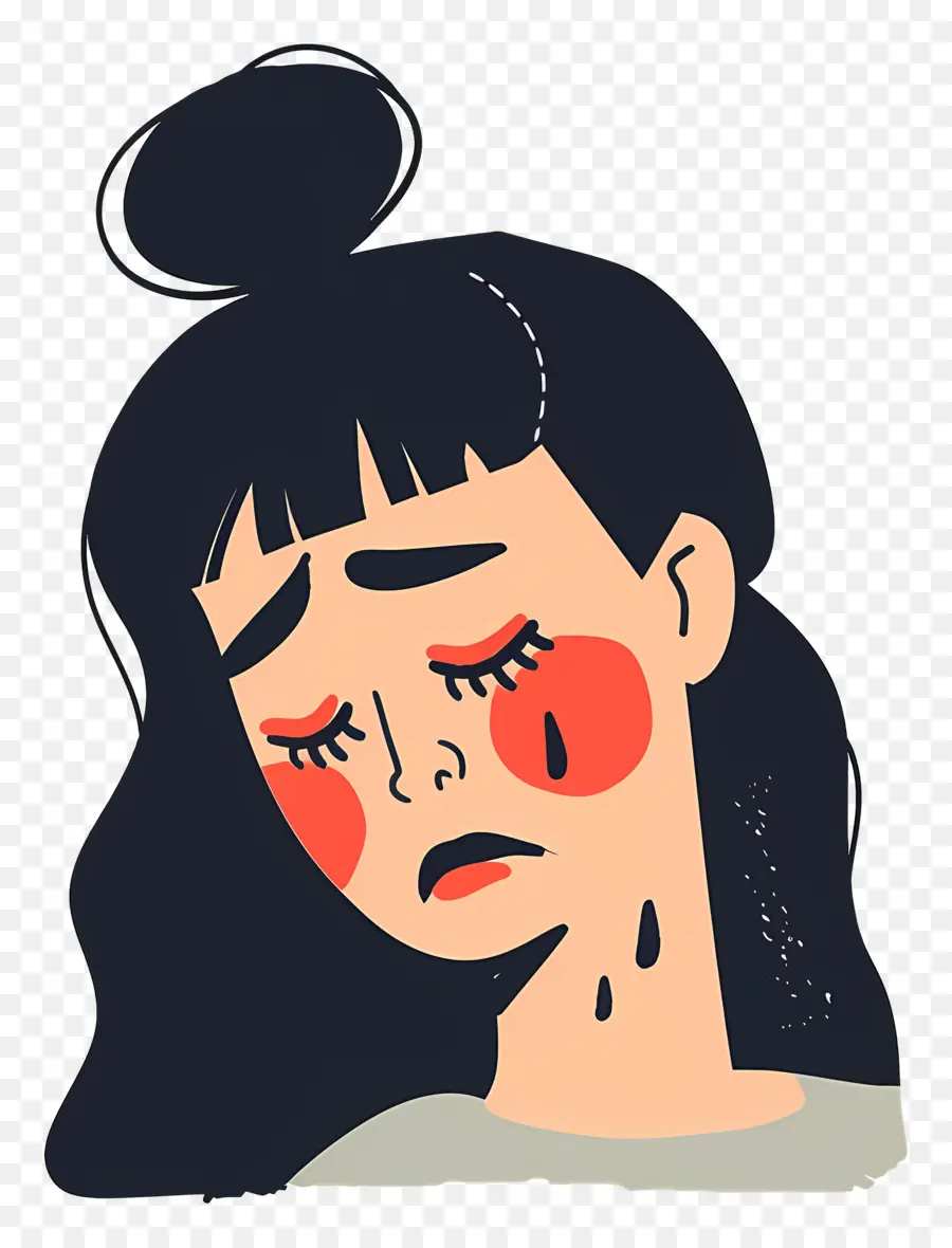 Mujer Llorando，Niña Triste PNG