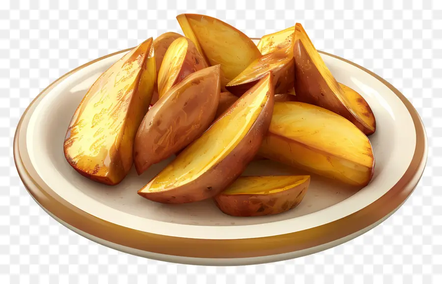 Gajos De Papa，Plato De Gajos De Patata PNG