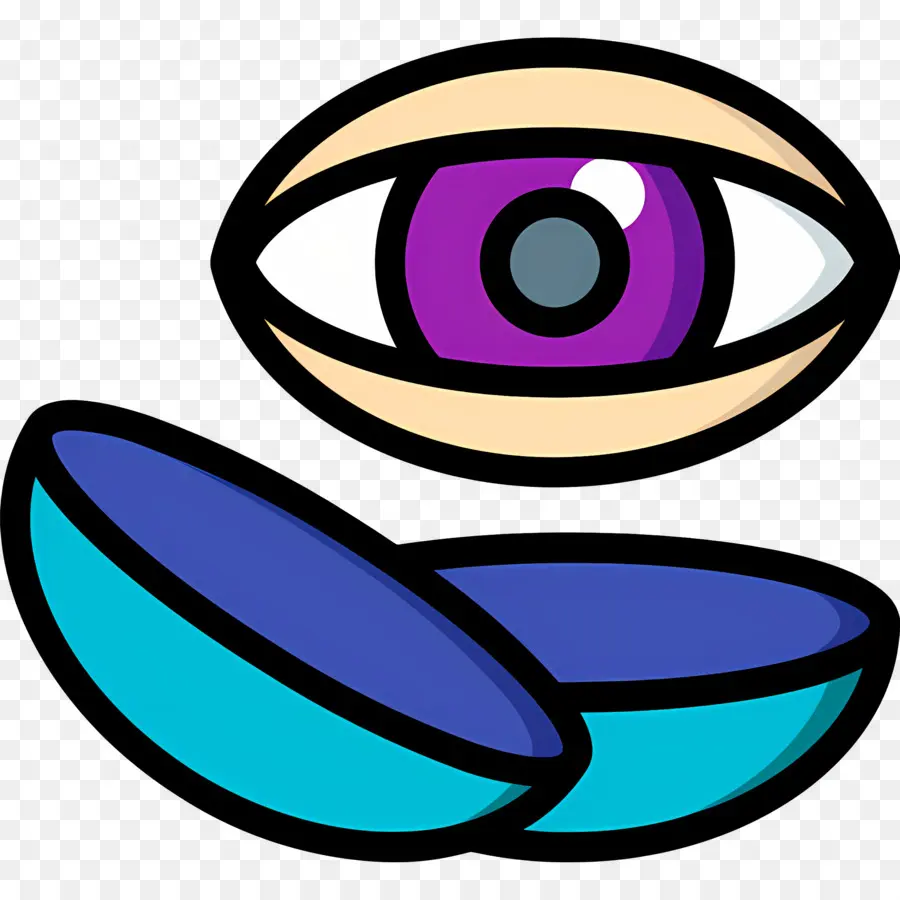 Lente De Contacto，Ojo PNG