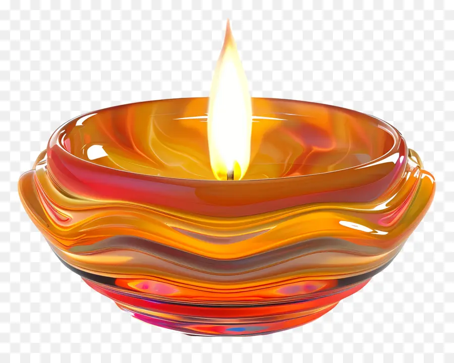 Vela Diwali，Lámpara De Aceite Encendida PNG