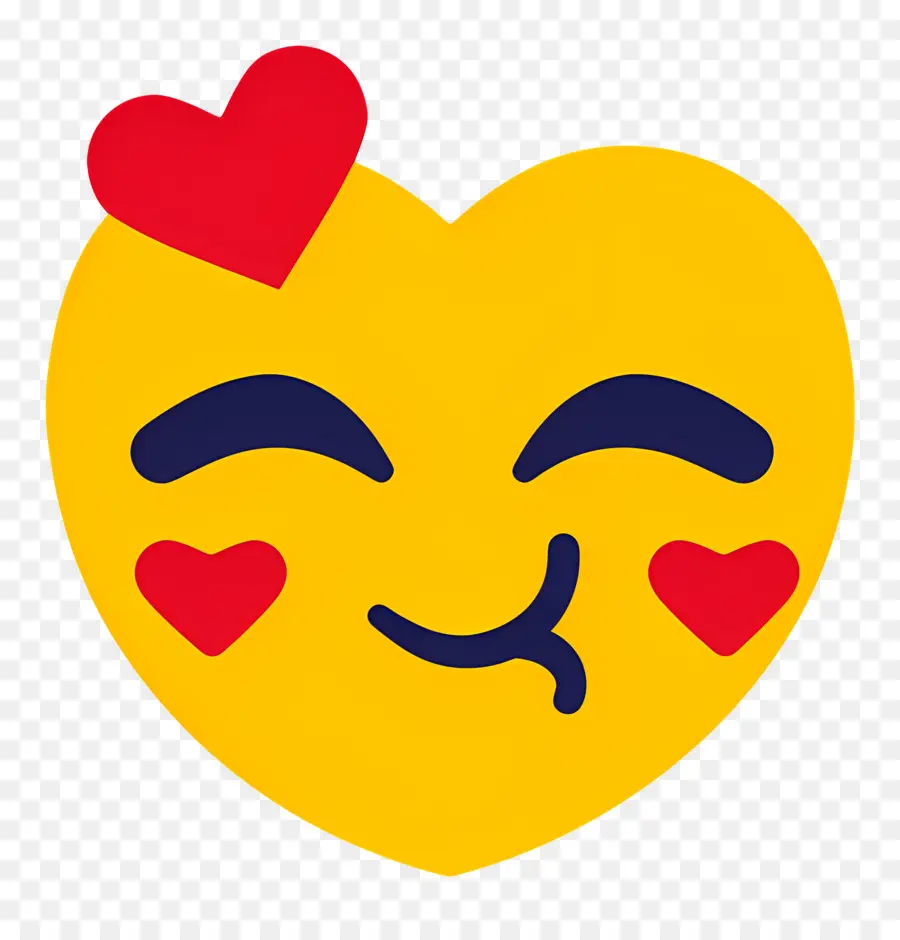 Beso Sonriente，Emoji De Cara Guiñando Un Ojo PNG