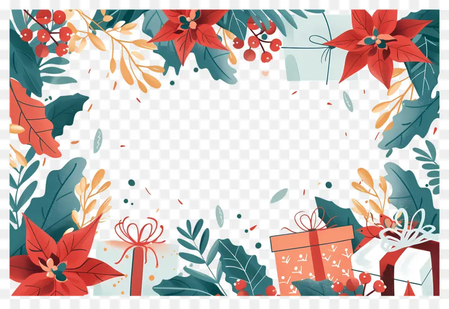 Fondo De Navidad，Decoraciones Navideñas PNG