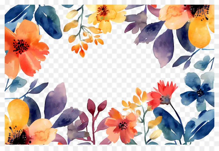 Fondo Floral，Marco Floral PNG