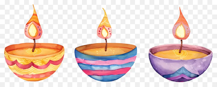 Diwali Diya，Lámparas Decorativas PNG