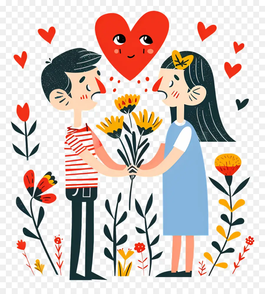 Pareja De Dibujos Animados，Pareja PNG