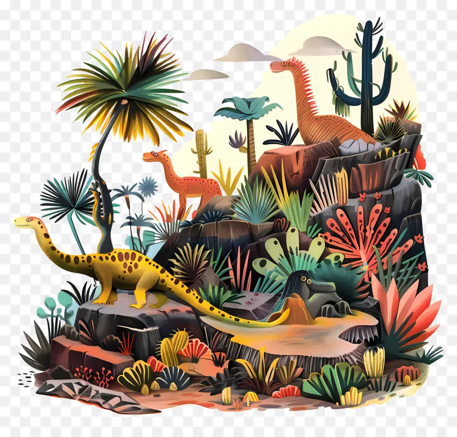 Fondo De La Naturaleza，Dinosaurios PNG