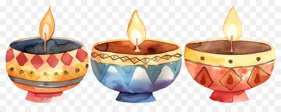 Diwali Diya，Lámparas Decorativas PNG