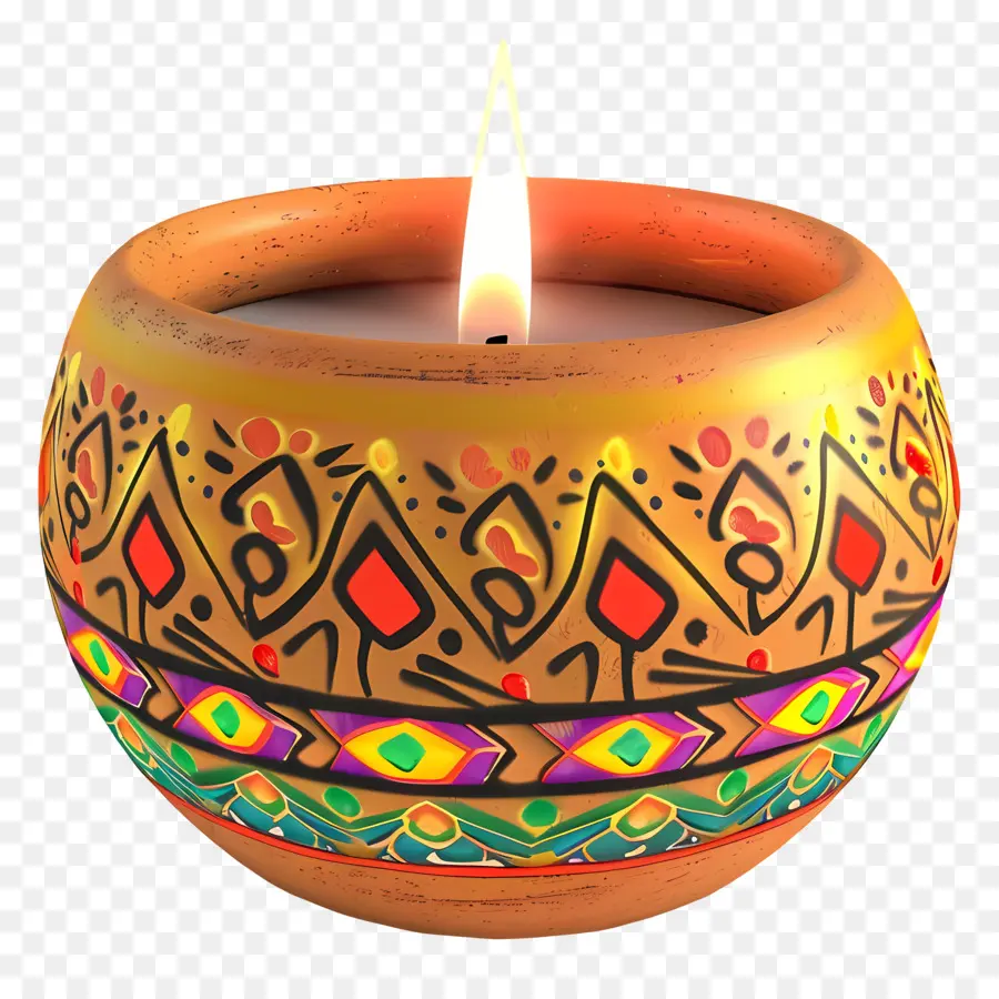 Vela Diwali，Vela Decorativa PNG