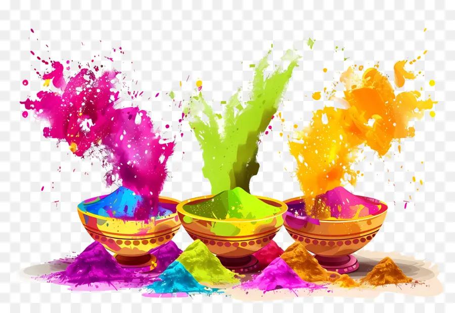 Fondo Holi，Polvos Holi Coloridos PNG