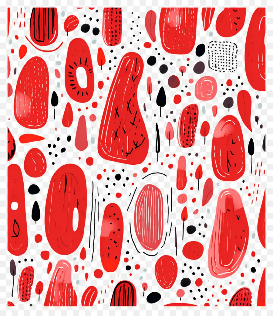 Fondos Abstractos，Formas Abstractas Rojas PNG