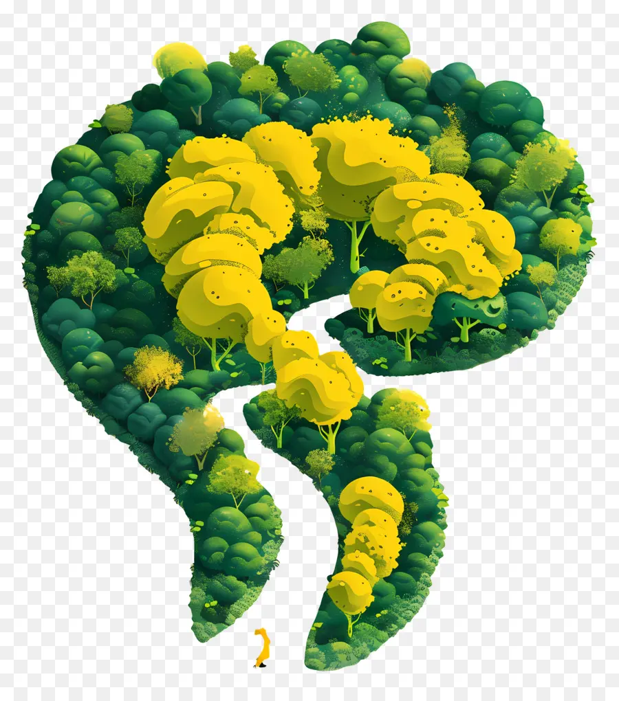 Fondo De La Naturaleza，Cerebro PNG