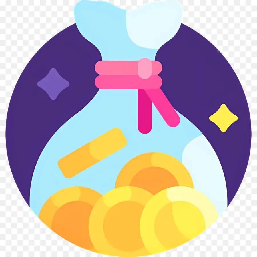 Gelt De Hanukkah，Bolsa De Dinero PNG