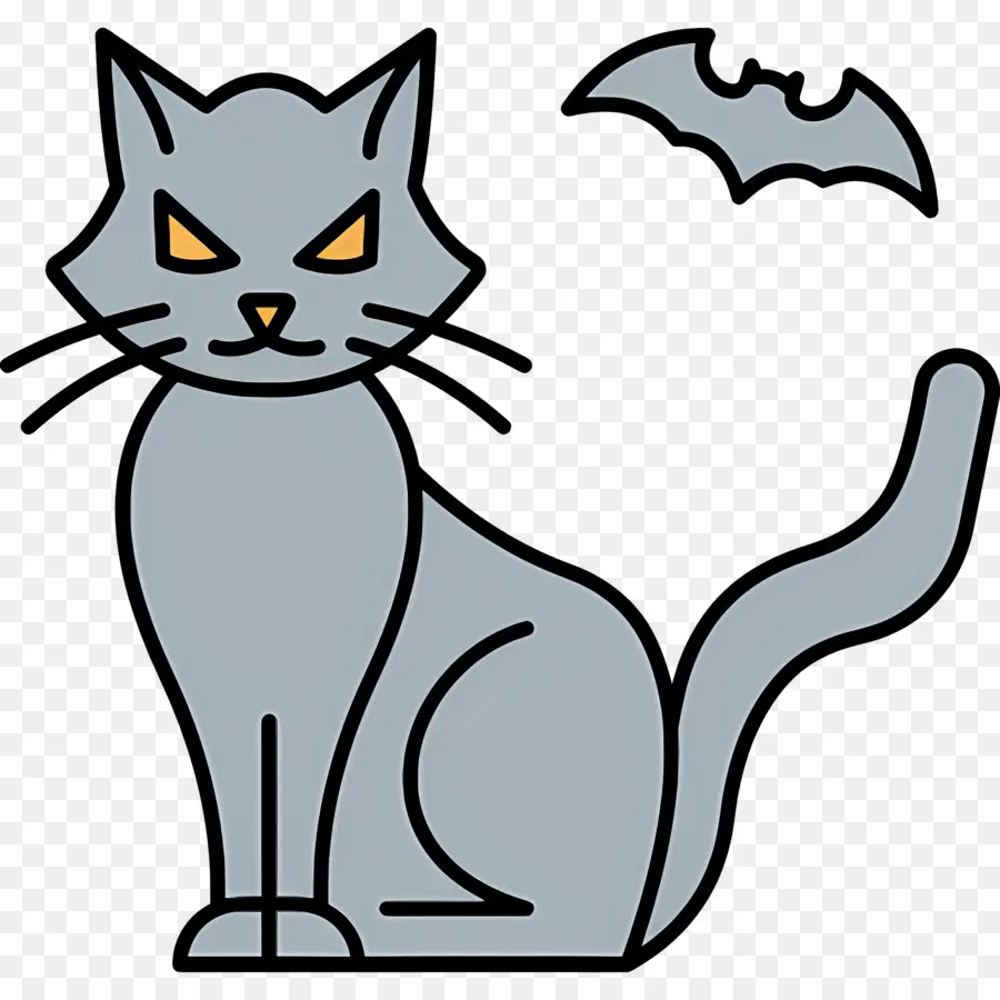 Gato De Halloween，Gato PNG