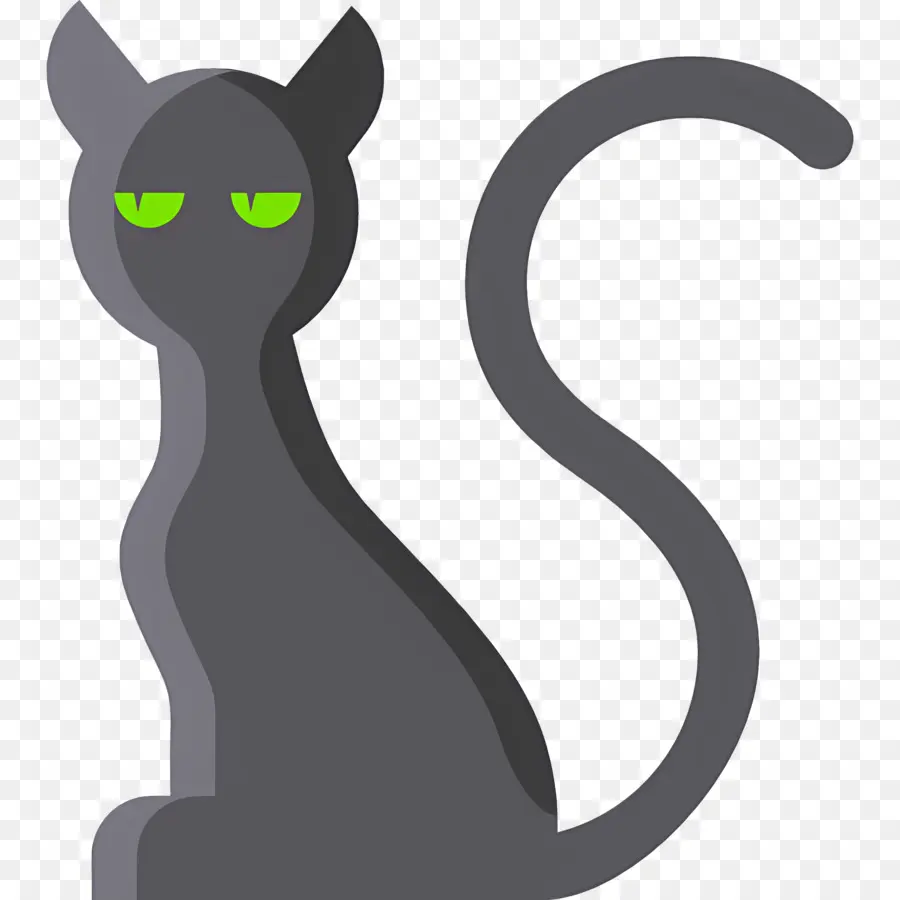 Gato De Halloween，Gato Negro PNG