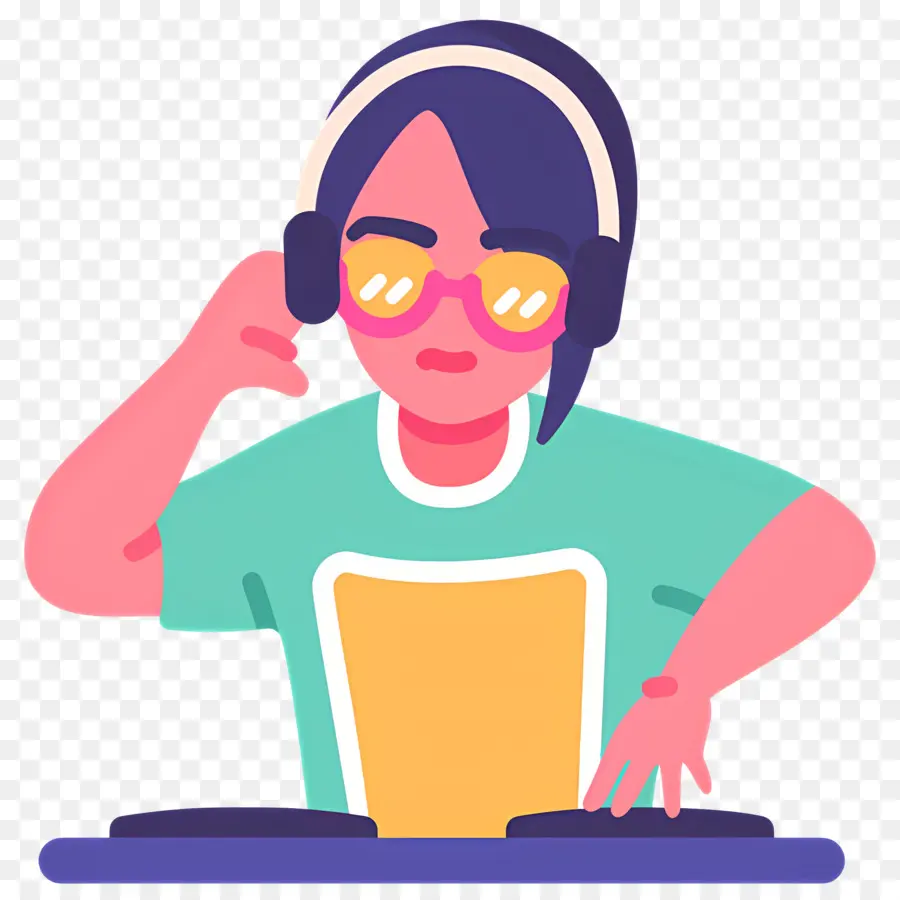 Dj De Música，Dj Con Auriculares PNG