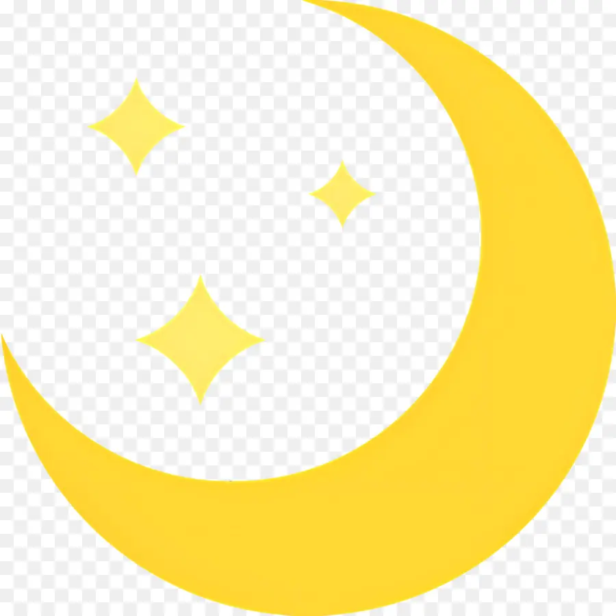 Luna Estrellas，Luna Creciente PNG