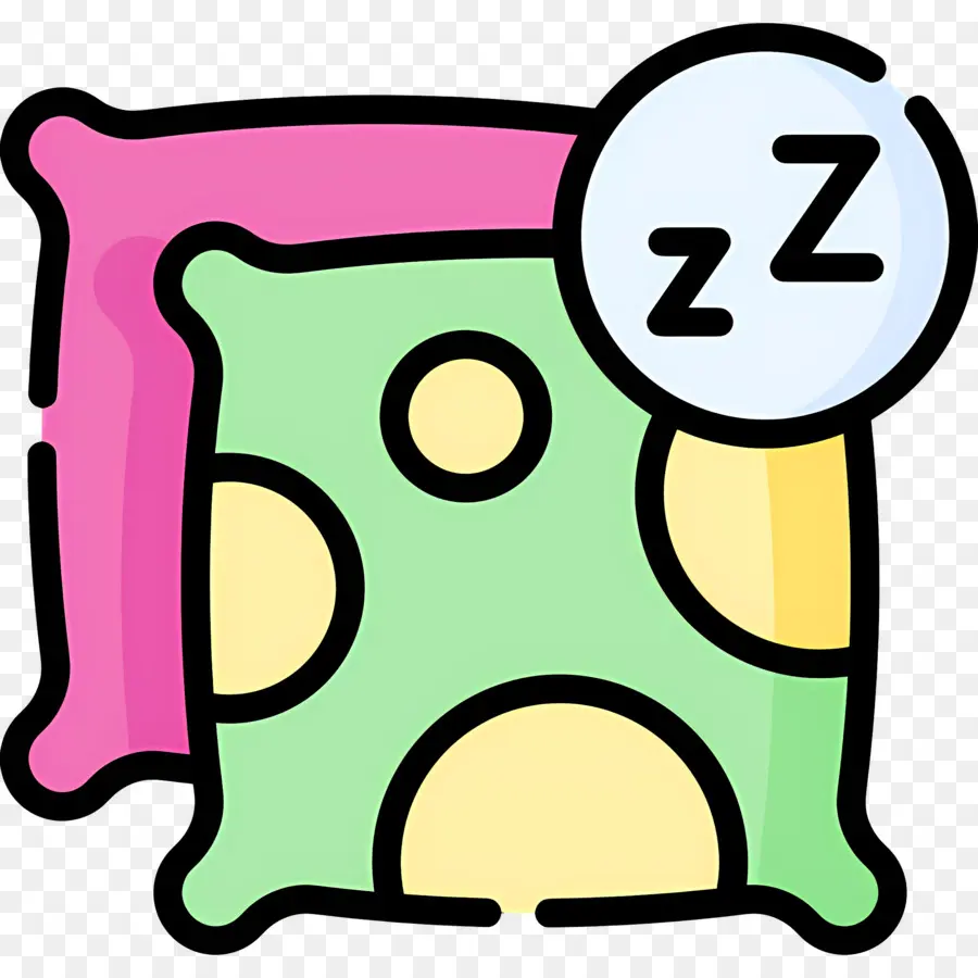 Almohada Para Dormir，Almohadas Coloridas PNG