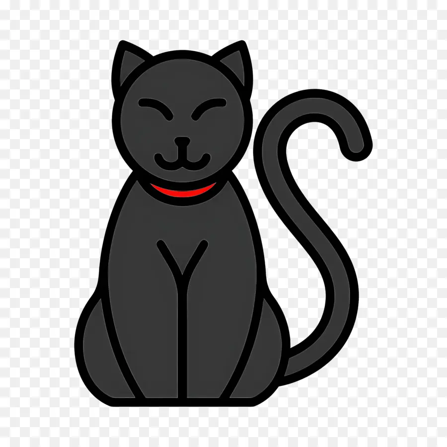 Gato De Halloween，Gato Negro PNG