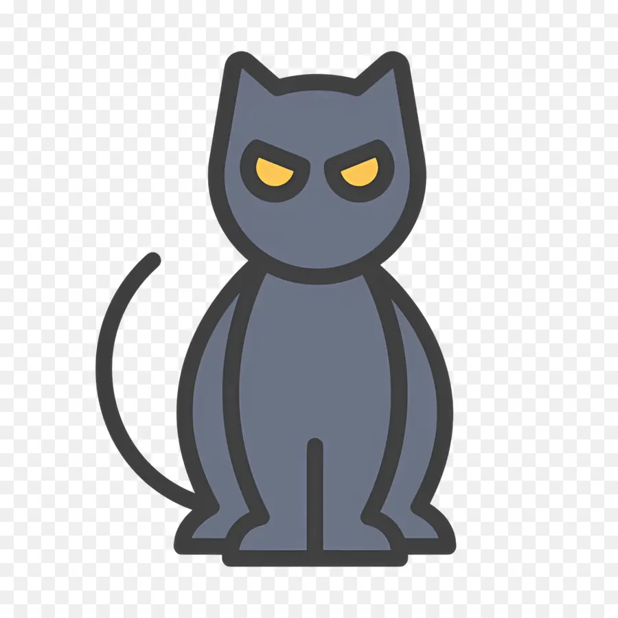 Gato De Halloween，Gato Negro PNG