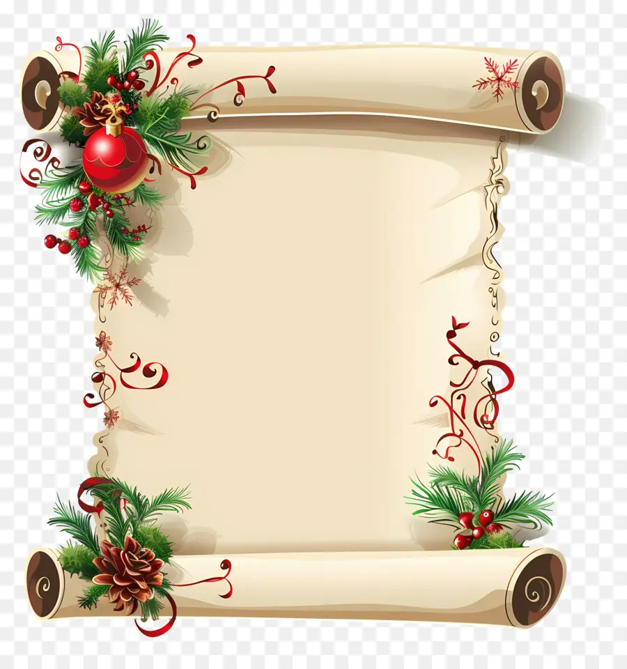 Rollo De Navidad，Decoraciones PNG