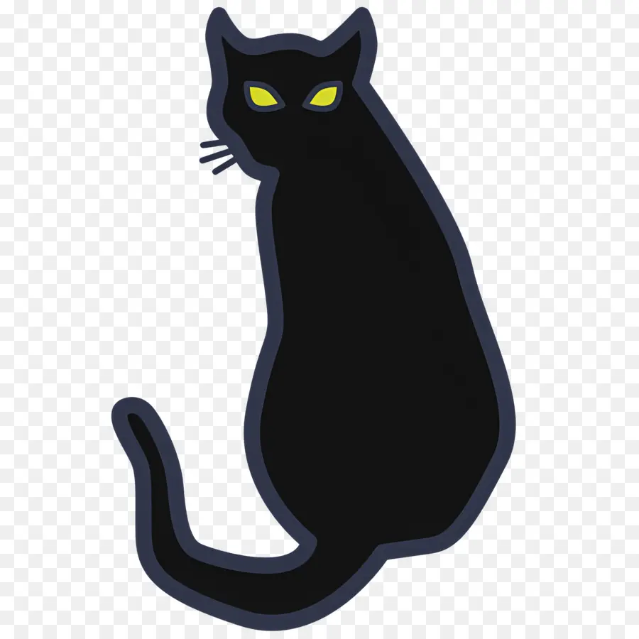 Gato De Halloween，Gato Negro PNG