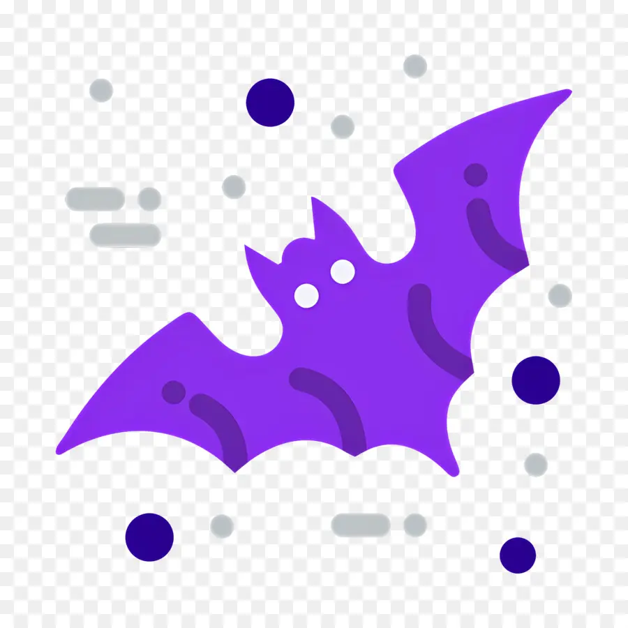 Murciélago De Halloween，Murciélago Morado PNG