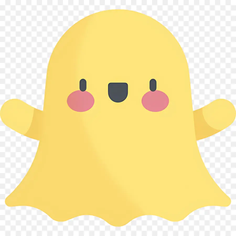 Fantasma De Halloween，Fantasma Amarillo PNG