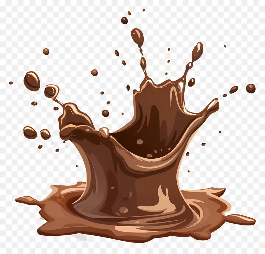 Chocolate Liquido，Salpicaduras De Chocolate PNG