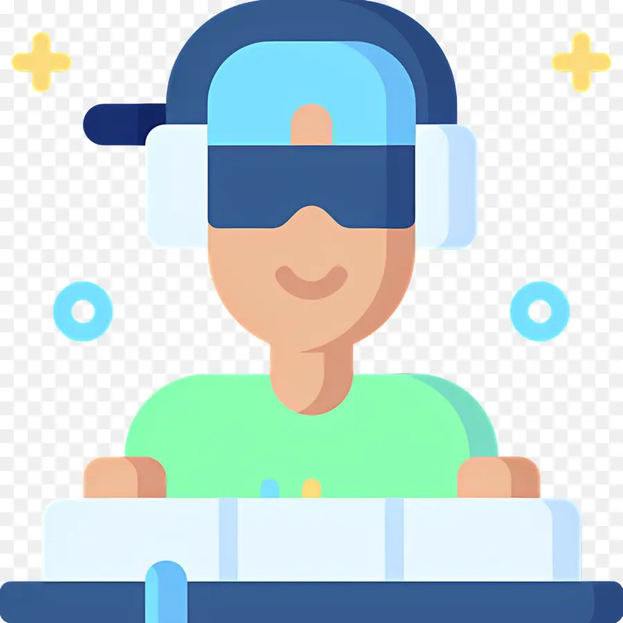 Dj De Música，Jugador Con Auriculares PNG