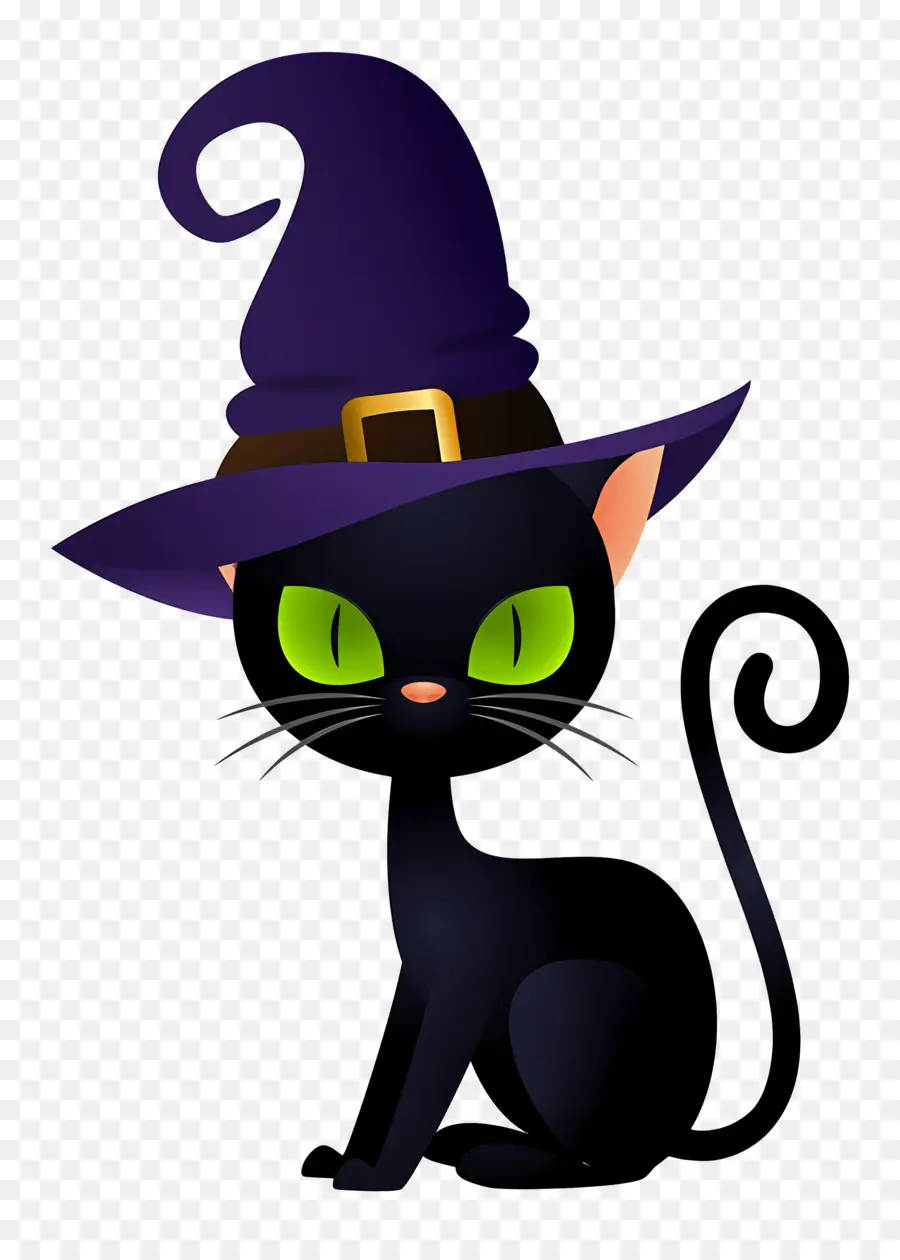 Gato De Halloween，Gato Negro PNG