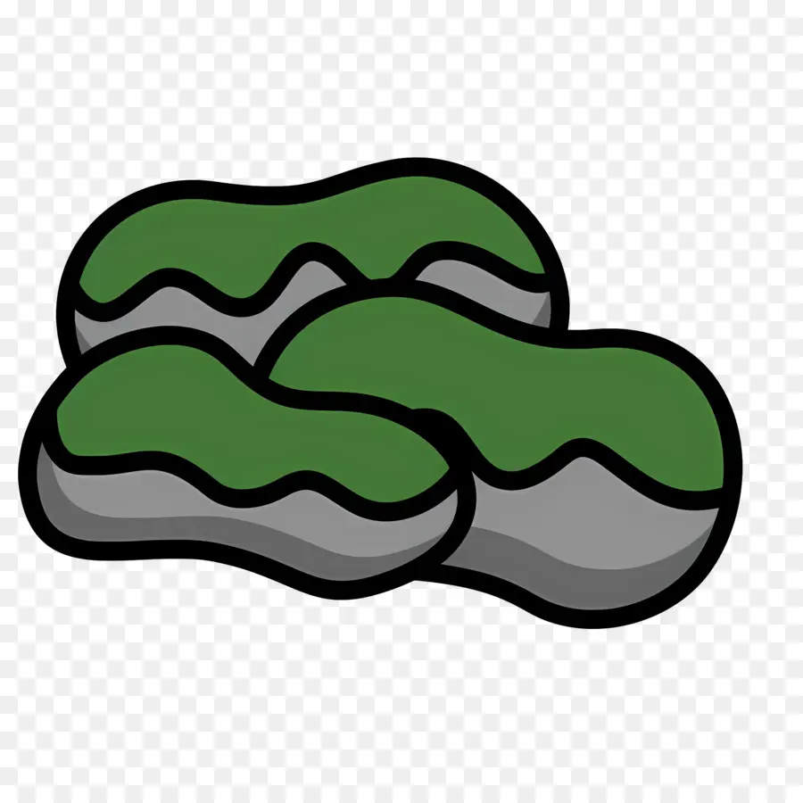 Musgo，Rocas Verdes PNG