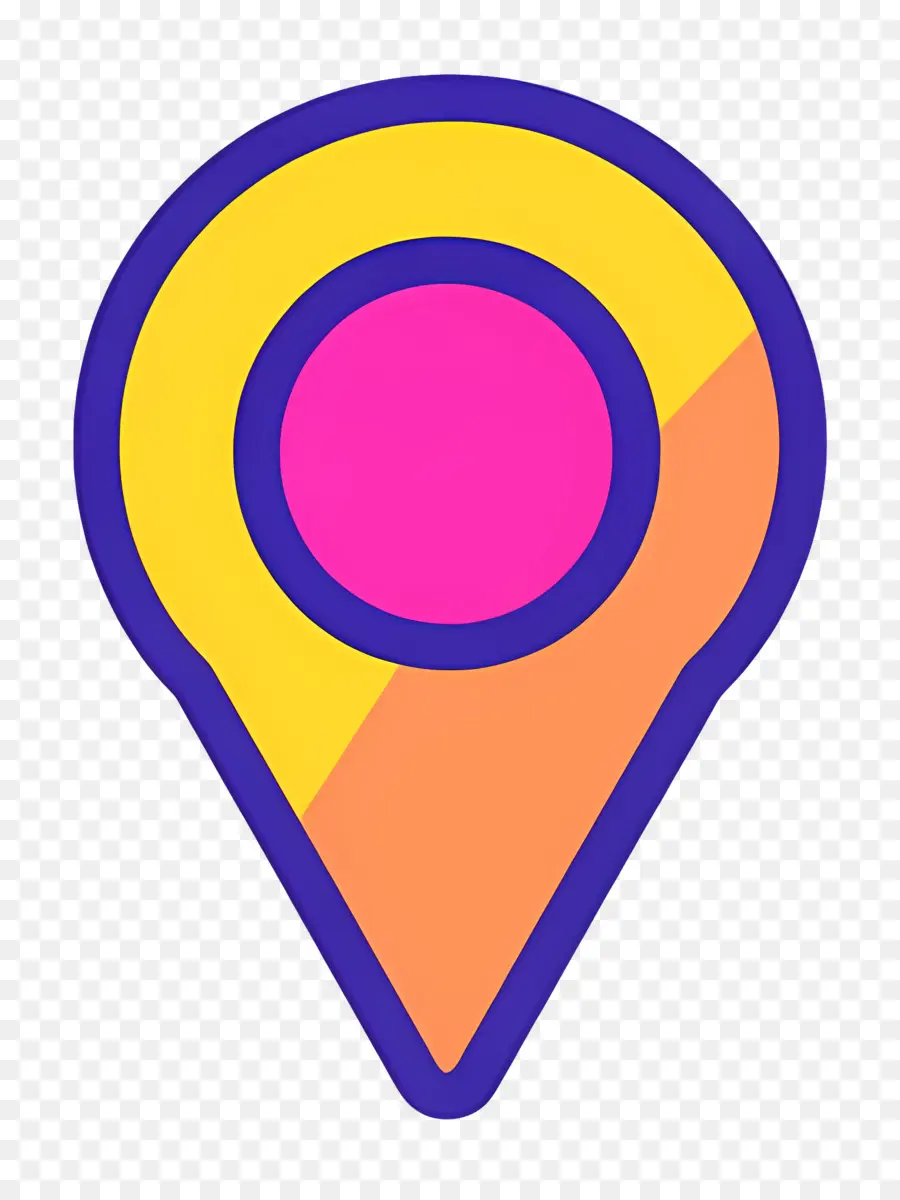 Icono De Ubicación，Pin De Mapa Colorido PNG