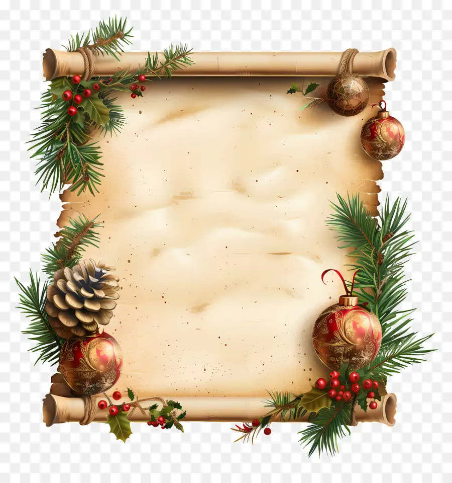 Rollo De Navidad，Desplácese Con Acebo PNG