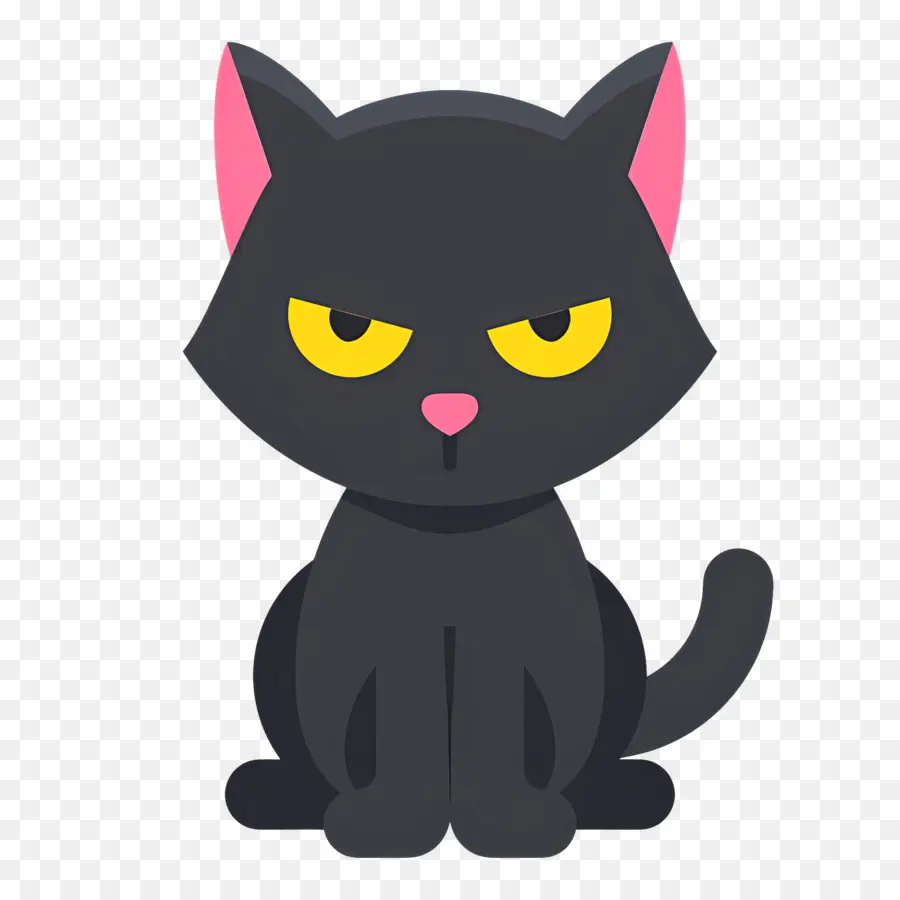 Gato De Halloween，Gato Negro PNG